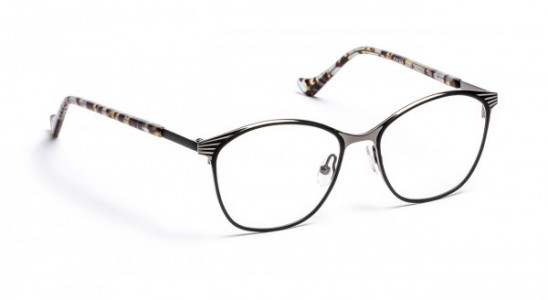 VOLTE FACE PAOLA Eyeglasses, SATIN BLACK/SHINY RUTHENIUM (0109)