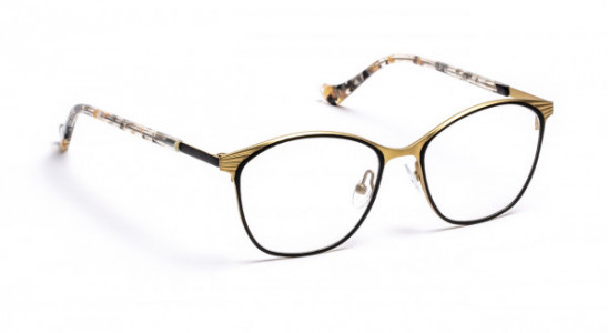 VOLTE FACE PAOLA Eyeglasses, SATIN BLACK/SATIN GOLD (0150)