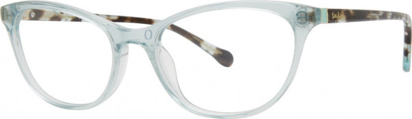 Lilly Pulitzer Ellory Eyeglasses, Mint Tortoise