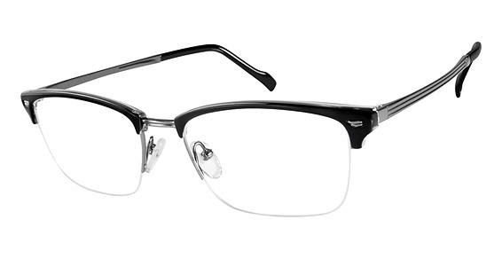 Stepper 60141 SI Eyeglasses, SILVER BLACK F029