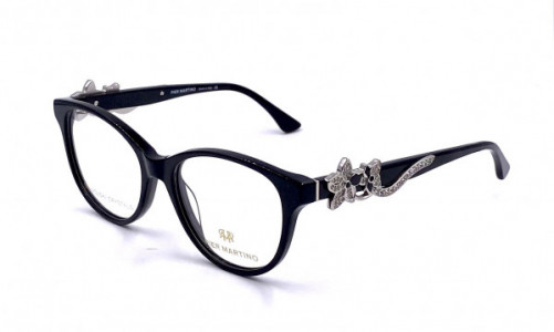 Pier Martino PM6569 LIMITED STOCK Eyeglasses, C1 Black Silver Crystal