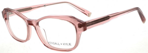 KENDALL + KYLIE ASTRID Eyeglasses, burnt blush crystal