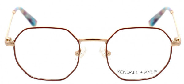 KENDALL + KYLIE CALLIE Eyeglasses, Satin Blush/Shiny Rose Gold