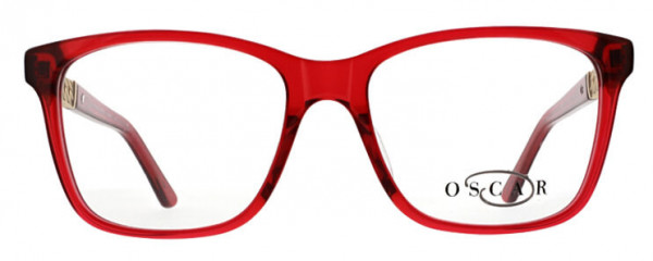 O by Oscar de la Renta OSL461 Eyeglasses, 611 Crystal Red