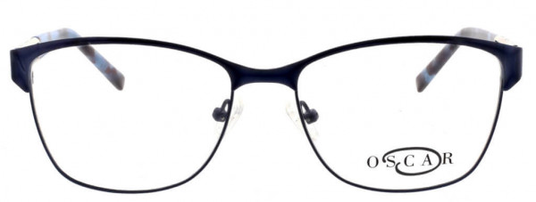 O by Oscar de la Renta OSL467 Eyeglasses, 414 Shiny Navy