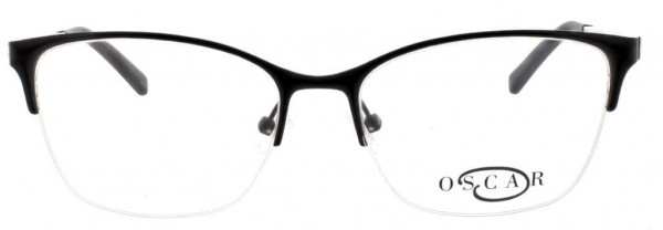 O by Oscar de la Renta OSL468 Eyeglasses, 002 Semi Matte Black