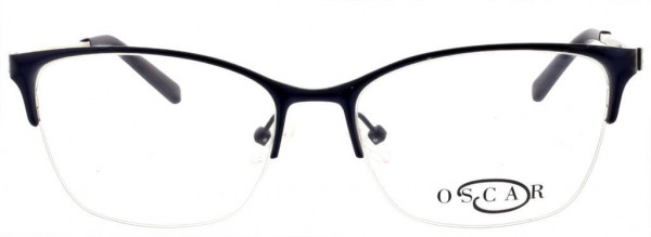 O by Oscar de la Renta OSL468 Eyeglasses, 414 Semi Matte Navy