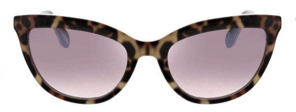 BCBGMAXAZRIA BA5006 Sunglasses, 998 Leopard and Shiny Black and Light Gold Trim