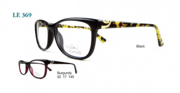 Hana LE 369 Eyeglasses, Black