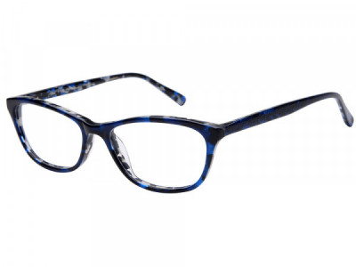 Amadeus A1004 Eyeglasses, Blue over Blue Marble