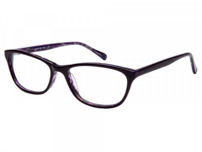 Amadeus A1004 Eyeglasses, Purple over Purple Marble