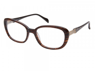 Amadeus A983 Eyeglasses, Brown Medley