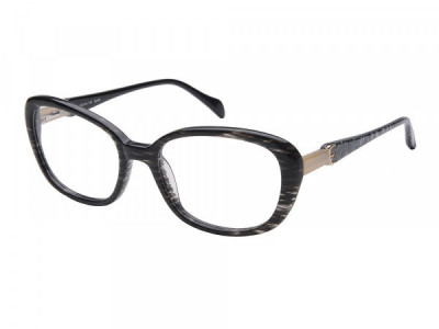 Amadeus A983 Eyeglasses, Black Medley