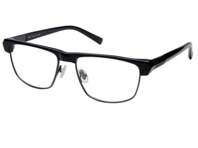 Amadeus A980 Eyeglasses, Black With Matte Gun Eye Wire