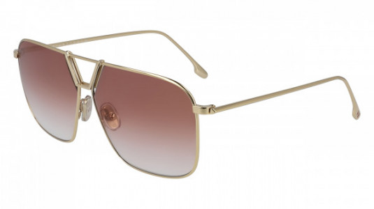Victoria Beckham VB204S Sunglasses, (712) GOLD/BURGUNDY