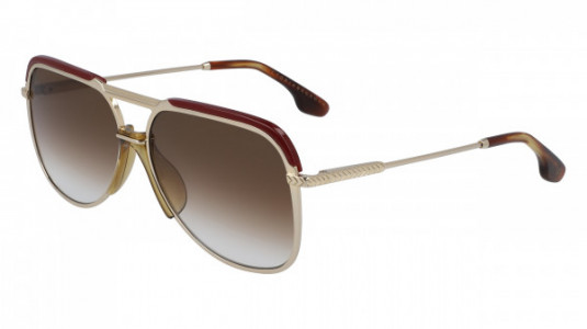 Victoria Beckham VB205S Sunglasses, (702) GOLD/BROWN