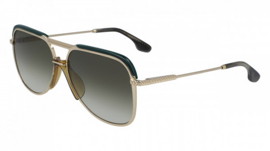 Victoria Beckham VB205S Sunglasses, (713) GOLD/SAGE