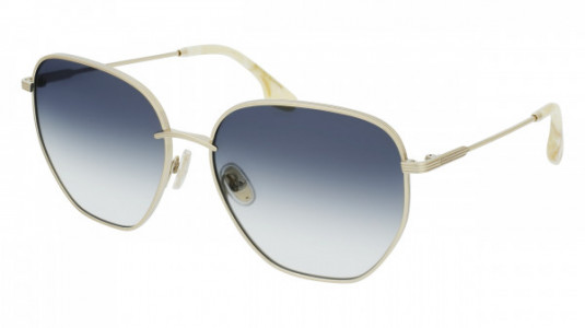 Victoria Beckham VB219S Sunglasses, (720) GOLD/BLUE
