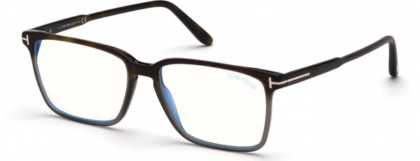 Tom Ford FT5696-B Eyeglasses, 056 - Havana/Gradient / Dark Havana