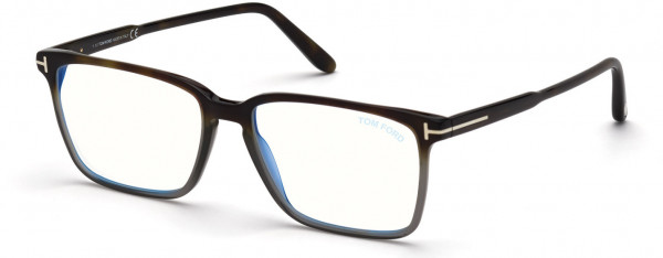 Tom Ford FT5696-F-B Eyeglasses, 056 - Havana/other