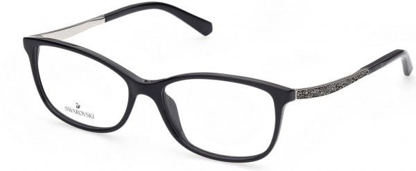 Swarovski SK5412-F Eyeglasses, 001 - Shiny Black