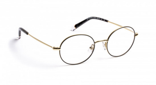 J.F. Rey RAINBOW Eyeglasses, BLACK/SHINY GOLD 8/12 M (0050)