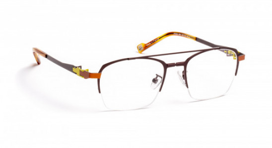 J.F. Rey JF2928 Eyeglasses, BURGUNDY / CHAMOIS / LEMON (3591)