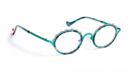 Boz by J.F. Rey LAMOUR Eyeglasses, TURQUOISE/SILVER (2515)