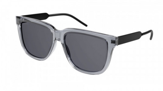 Gucci GG0976S Sunglasses, 001 - GREY with BLACK temples and SMOKE lenses