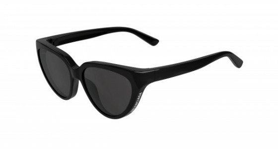 Balenciaga BB0149S Sunglasses, 001 - BLACK with GREY lenses