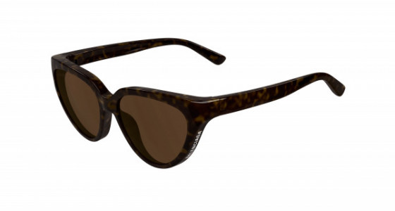 Balenciaga BB0149S Sunglasses, 002 - HAVANA with BROWN lenses