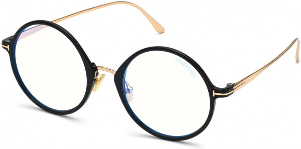 Tom Ford FT5703-B Eyeglasses, 001 - Shiny Rose Gold, 