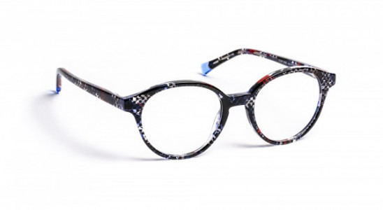 J.F. Rey YOUPI Eyeglasses, BLACK/BLUE/RED 6/8 BOY (0025)