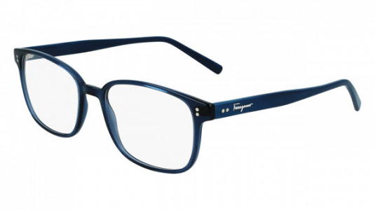 Ferragamo SF2915 Eyeglasses, (402) BLUE/BLUE MARBLE