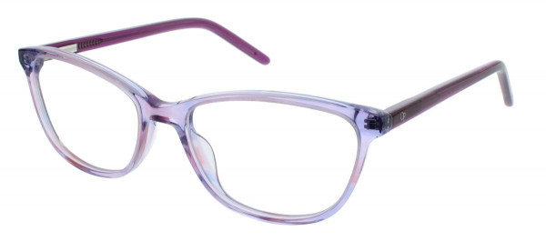 OP OP SHIRLEY BEACH Eyeglasses, Purple Crystal Horn