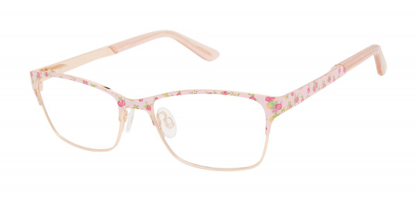 gx by Gwen Stefani GX830 Eyeglasses, Rose Gold / Blush Floral (RGD)