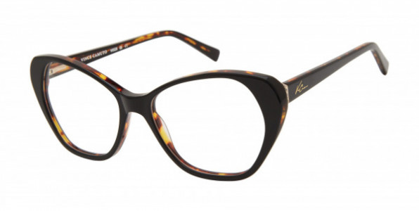 Vince Camuto VO528 Eyeglasses, OX BLACK OVER TORTOISE