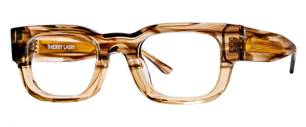 Thierry Lasry LOYALTY Eyeglasses, Translucent Gradient Beige Pattern