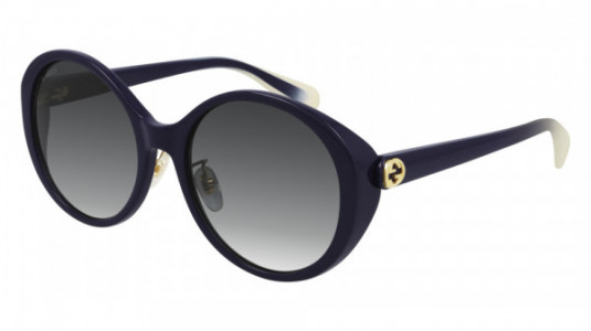 Gucci GG0370SK Sunglasses, 007 - VIOLET with GREY lenses