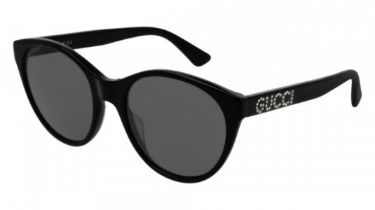 Gucci GG0419S Sunglasses, 001 - BLACK with GREY lenses