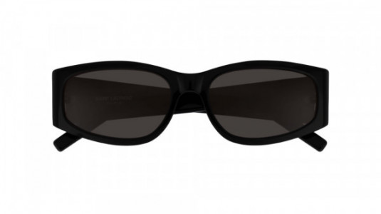 Saint Laurent SL 329 Sunglasses, 001 - BLACK with BLACK lenses