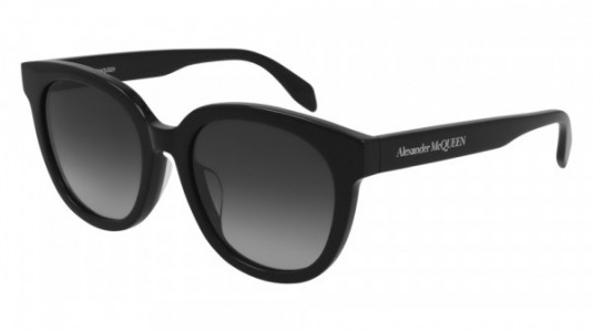 Alexander McQueen AM0304SK Sunglasses, 001 - BLACK with GREY lenses