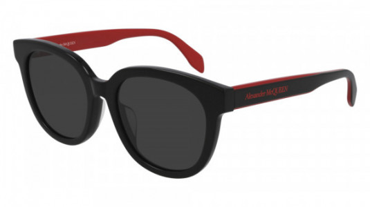 Alexander McQueen AM0304SK Sunglasses, 004 - BLACK with GREY lenses