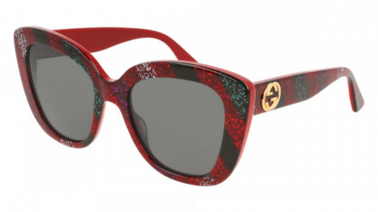 Gucci GG0327S Sunglasses, 005 - MULTICOLOR with GREY lenses