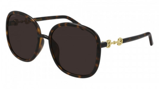 Gucci GG0892SA Sunglasses, 002 - HAVANA with BROWN lenses