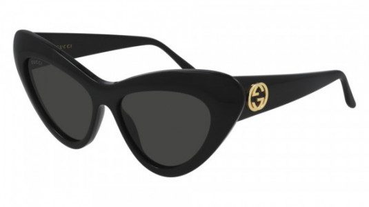 Gucci GG0895S Sunglasses, 001 - BLACK with GREY lenses