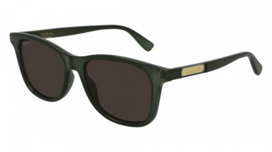 Gucci GG0936S Sunglasses, 003 - GREEN with BROWN lenses