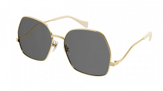 Gucci GG0972S Sunglasses, 001 - GOLD with GREY lenses