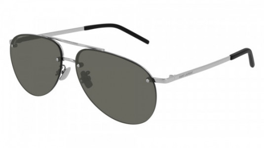 Saint Laurent SL 416 Sunglasses, 001 - SILVER with GREY lenses