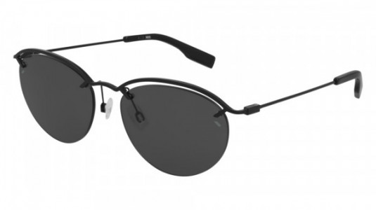 McQ MQ0314S Sunglasses, 001 - BLACK with SMOKE lenses